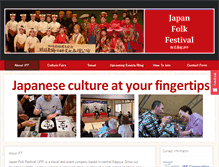 Tablet Screenshot of japanfolkfestival.com